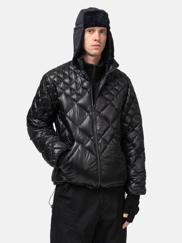 HAVEN / NANGA Skyline Zip Jacket - Nylon Ripstop / Goose Down Black, Down Jackets
