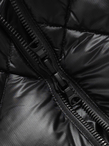 HAVEN / NANGA Skyline Zip Jacket - Nylon Ripstop / Goose Down Black, Down Jackets
