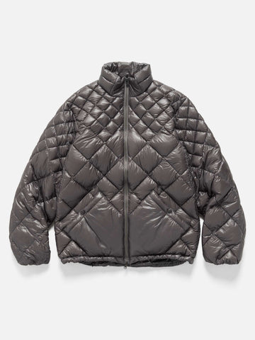 HAVEN / NANGA Skyline Zip Jacket - Nylon Ripstop / Goose Down Grey, Down Jackets