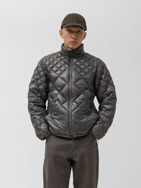 HAVEN / NANGA Skyline Zip Jacket - Nylon Ripstop / Goose Down Grey, Down Jackets