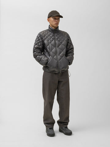 HAVEN / NANGA Skyline Zip Jacket - Nylon Ripstop / Goose Down Grey, Down Jackets