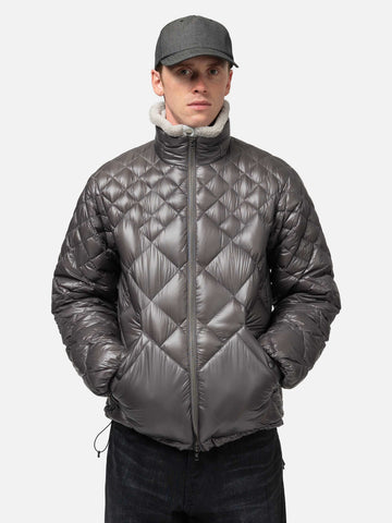 HAVEN / NANGA Skyline Zip Jacket - Nylon Ripstop / Goose Down Grey, Down Jackets