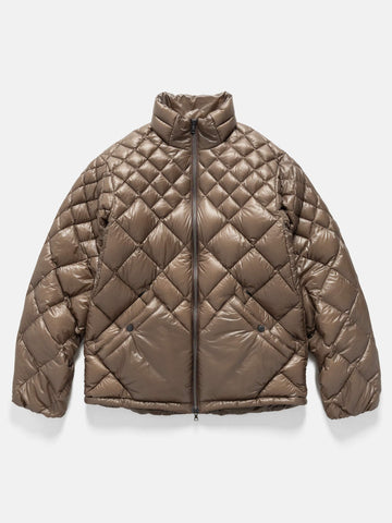 HAVEN / NANGA Skyline Zip Jacket - Nylon Ripstop / Goose Down Mocha, Down Jackets