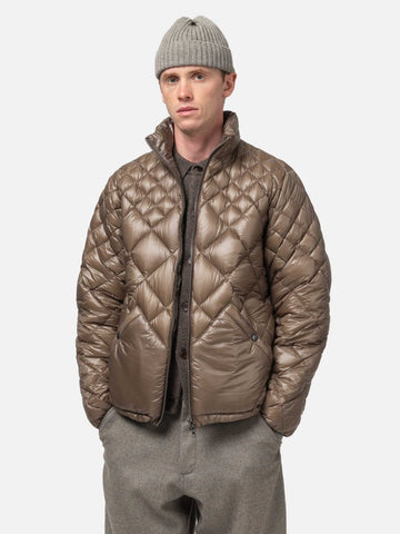 HAVEN / NANGA Skyline Zip Jacket - Nylon Ripstop / Goose Down Mocha, Down Jackets