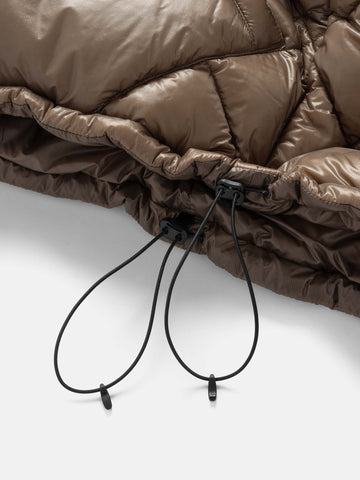 HAVEN / NANGA Skyline Zip Jacket - Nylon Ripstop / Goose Down Mocha, Down Jackets