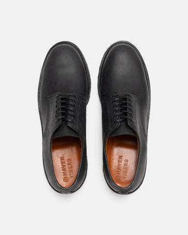 HAVEN / Viberg Officer Derby - Waxy Commander Black, Shoes