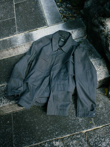 HAVEN Recon Jacket - Super 100 Wool Gabardine Charcoal, Jackets