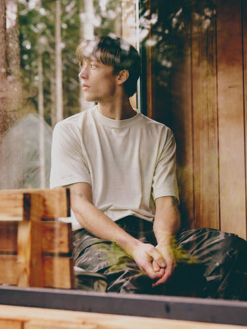 HAVEN Stratus T-Shirt - Superfine Wool Jersey Off White, T-Shirts