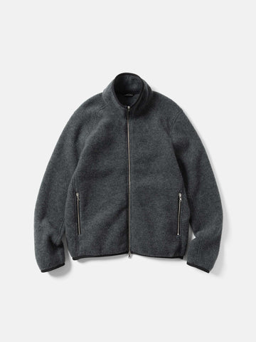 HAVEN Alpine  Jacket - Melange Wool Charcoal, Fleece Jackets