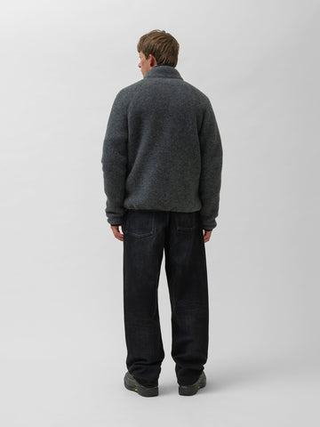 HAVEN Alpine  Jacket - Melange Wool Charcoal, Fleece Jackets