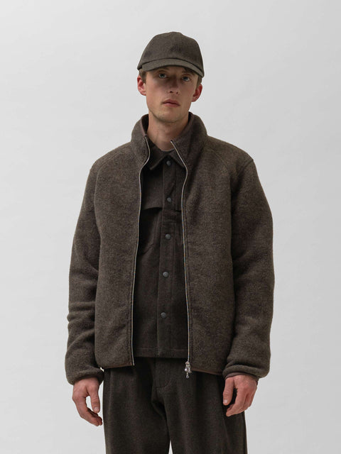 HAVEN Alpine Jacket - Melange Wool Earth, Fleece Jackets