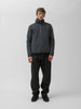 HAVEN Alpine 1/2 Zip Pullover - Melange Wool Charcoal, Fleece