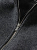 HAVEN Alpine 1/2 Zip Pullover - Melange Wool Charcoal, Fleece