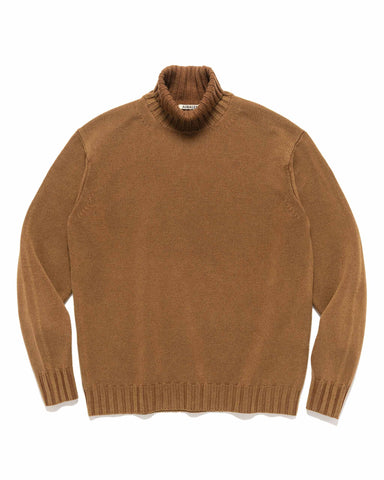 AURALEE Washed French Merino Knit Turtle Brown, Knits