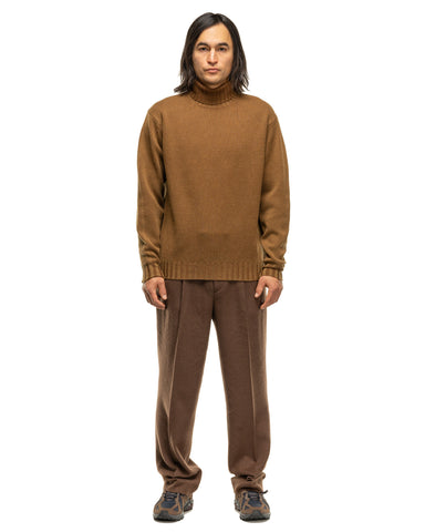 AURALEE Washed French Merino Knit Turtle Brown, Knits