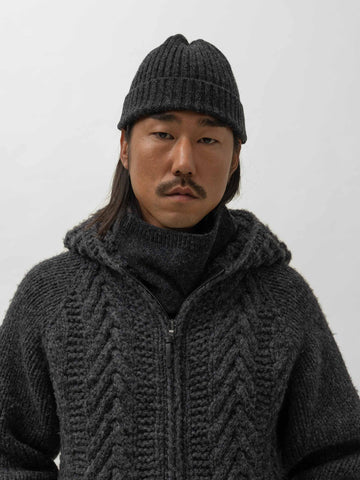 HAVEN Ansell Gaiter - Merino Wool Cashmere Charcoal, Neck Gaiters