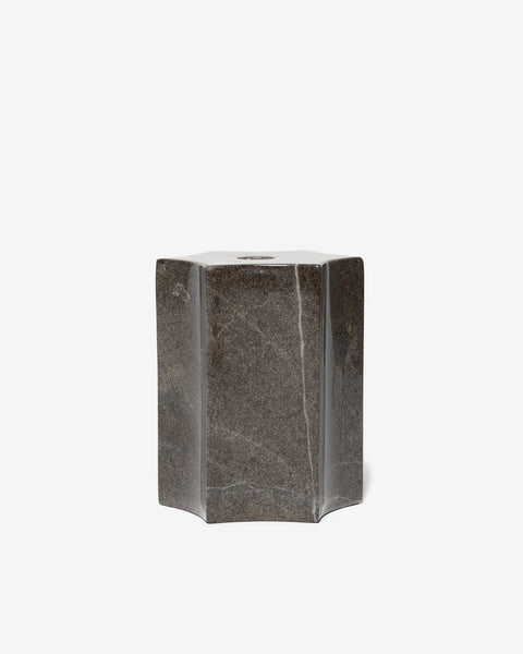 Apapacho World for HAVEN Vase/Bookend Marble Grey, Home Goods