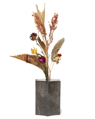 Apapacho World for HAVEN Vase/Bookend Marble Grey, Home Goods