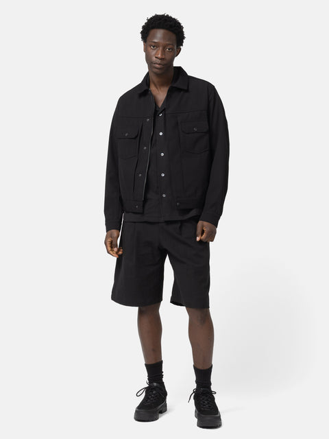HAVEN Atelier Short - Vintage Linen Poplin Black, Shorts