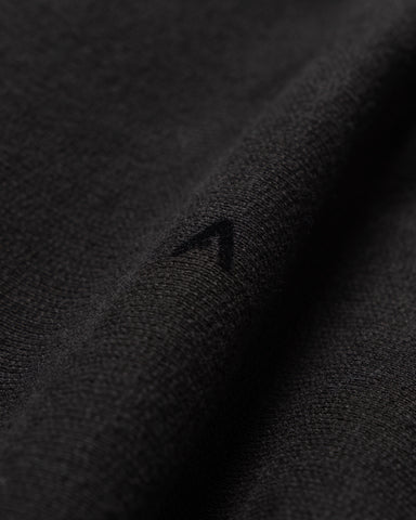 ATON Garment Dyed Urake Hoodie Black, Sweaters