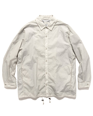 ATON Hand Dyed Nylon Shirt Jacket Gray, Outerwear