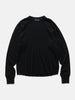 HAVEN Base Thermal Crewneck - Superfine Wool Waffle Black, Thermals