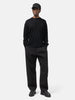 HAVEN Base Thermal Crewneck - Superfine Wool Waffle Black, Thermals
