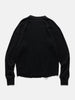 HAVEN Base Thermal Crewneck - Superfine Wool Waffle Black, Thermals