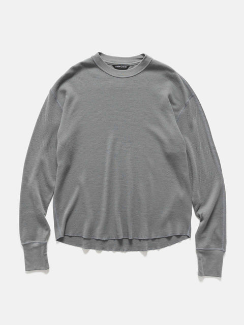 HAVEN Base Thermal Crewneck - Superfine Wool Waffle Grey, Thermals