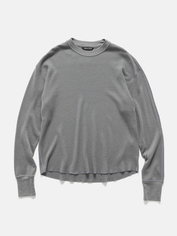 HAVEN Base Thermal Crewneck - Superfine Wool Waffle Grey, Thermals