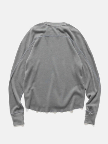 HAVEN Base Thermal Crewneck - Superfine Wool Waffle Grey, Thermals