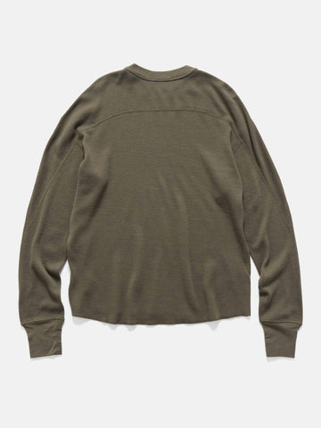 HAVEN Base Thermal Crewneck - Superfine Wool Waffle Tarmac, Thermals