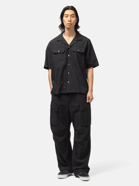 HAVEN Brigade Pant - Vintage Linen Poplin Black, Cargo Pants
