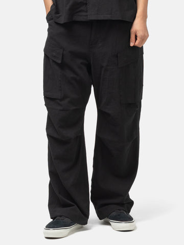 HAVEN Brigade Pant - Vintage Linen Poplin Black, Cargo Pants