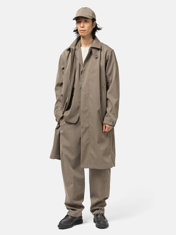 HAVEN Bureau Coat - Loro Piana Storm System 3L Wool Nylon Taupe, Coats