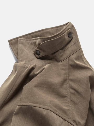 HAVEN Bureau Coat - Loro Piana Storm System 3L Wool Nylon Taupe, Coats