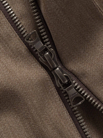 HAVEN Bureau Coat - Loro Piana Storm System 3L Wool Nylon Taupe, Coats