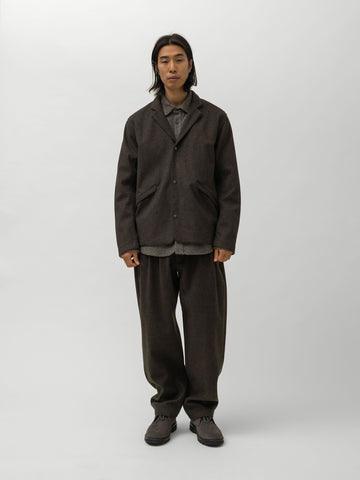 HAVEN Bureau Jacket - Loro Piana Storm System Wool Brown, Jackets