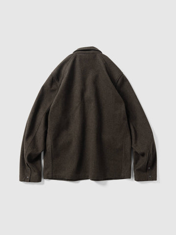 HAVEN Bureau Jacket - Loro Piana Storm System Wool Brown, Jackets