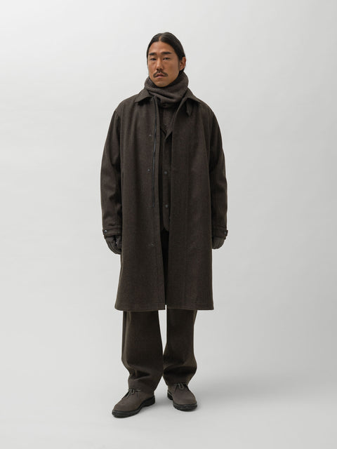 HAVEN Bureau Overcoat - Loro Piana Storm System® Wool Brown, Coats