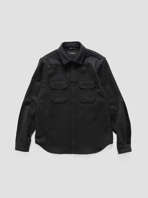 HAVEN Crescent Shirt - Loro Piana Zelander® Merino Wool Charcoal, Shirts