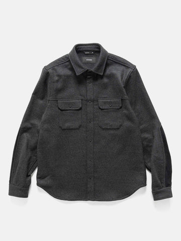 HAVEN Crescent Shirt - Loro Piana Zelander® Merino Wool Charcoal, Shirts