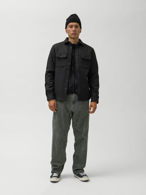 HAVEN Crescent Shirt - Loro Piana Zelander® Merino Wool Charcoal, Shirts