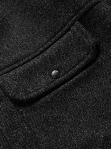 HAVEN Crescent Shirt - Loro Piana Zelander® Merino Wool Charcoal, Shirts