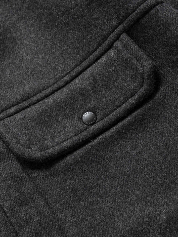 HAVEN Crescent Shirt - Loro Piana Zelander® Merino Wool Charcoal, Shirts