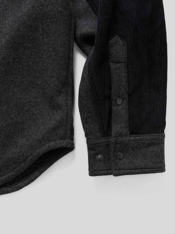 HAVEN Crescent Shirt - Loro Piana Zelander® Merino Wool Charcoal, Shirts