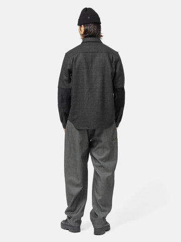 HAVEN Crescent Shirt - Loro Piana Zelander® Merino Charcoal Plaid, Shirts