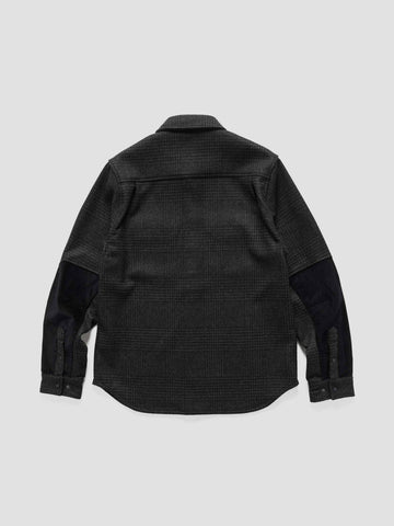 HAVEN Crescent Shirt - Loro Piana Zelander® Merino Charcoal Plaid, Shirts