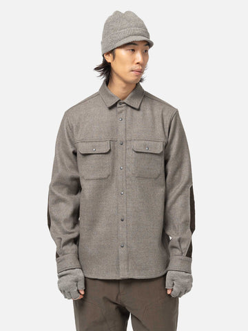 HAVEN Crescent Shirt - Loro Piana Zelander® Merino Wool Taupe, Shirts