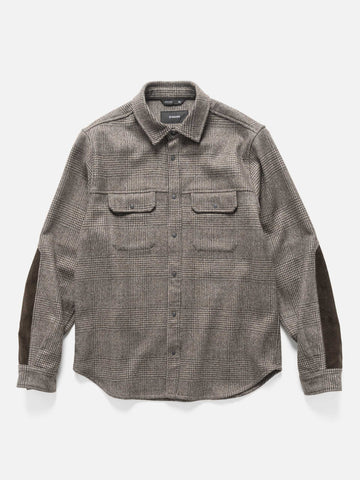 HAVEN Crescent Shirt - Loro Piana Zelander® Merino Taupe Plaid, Shirts